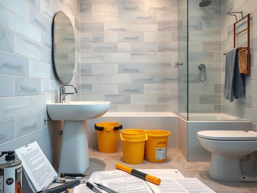 Odbiór remontu łazienki: jak sprawdzić jakość prac, dokumentację i prawidłową utylizację odpadów po remoncie